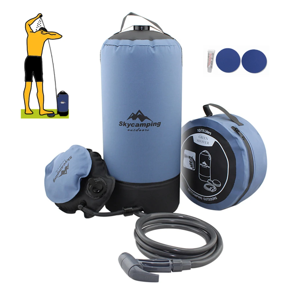 11L PVC Inflatable Shower Bag with Foot Pump Lightweight Outdoor Pressure Shower Bag Hiking Camping Beach Bathing Water Bag
11L PVC Inflatable Shower Bag with Foot Pump Lightweight Outdoor Pressure Shower Bag Hiking Camping Beach Bathing Water Bag