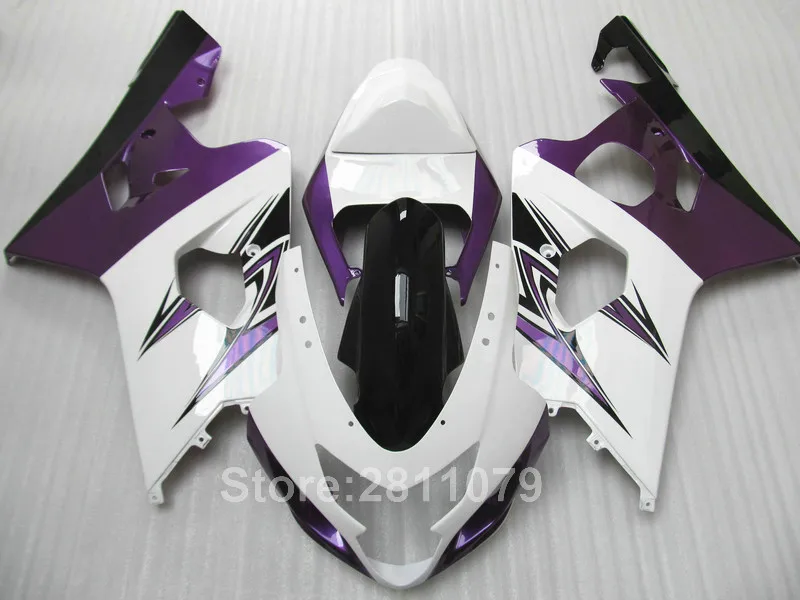 New hot body parts fairing kit for Suzuki GSXR600 04 05 purple white farings set GSXR 750 2004 2005 OT70
New hot body parts fairing kit for Suzuki GSXR600 04 05 purple white farings set GSXR 750 2004 2005 OT70