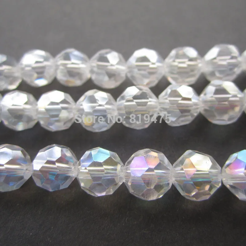 Стеклянные стеклянные бусины для ювелирных изделий 6 мм 8 мм|ab color|beads faceteddisco beads |