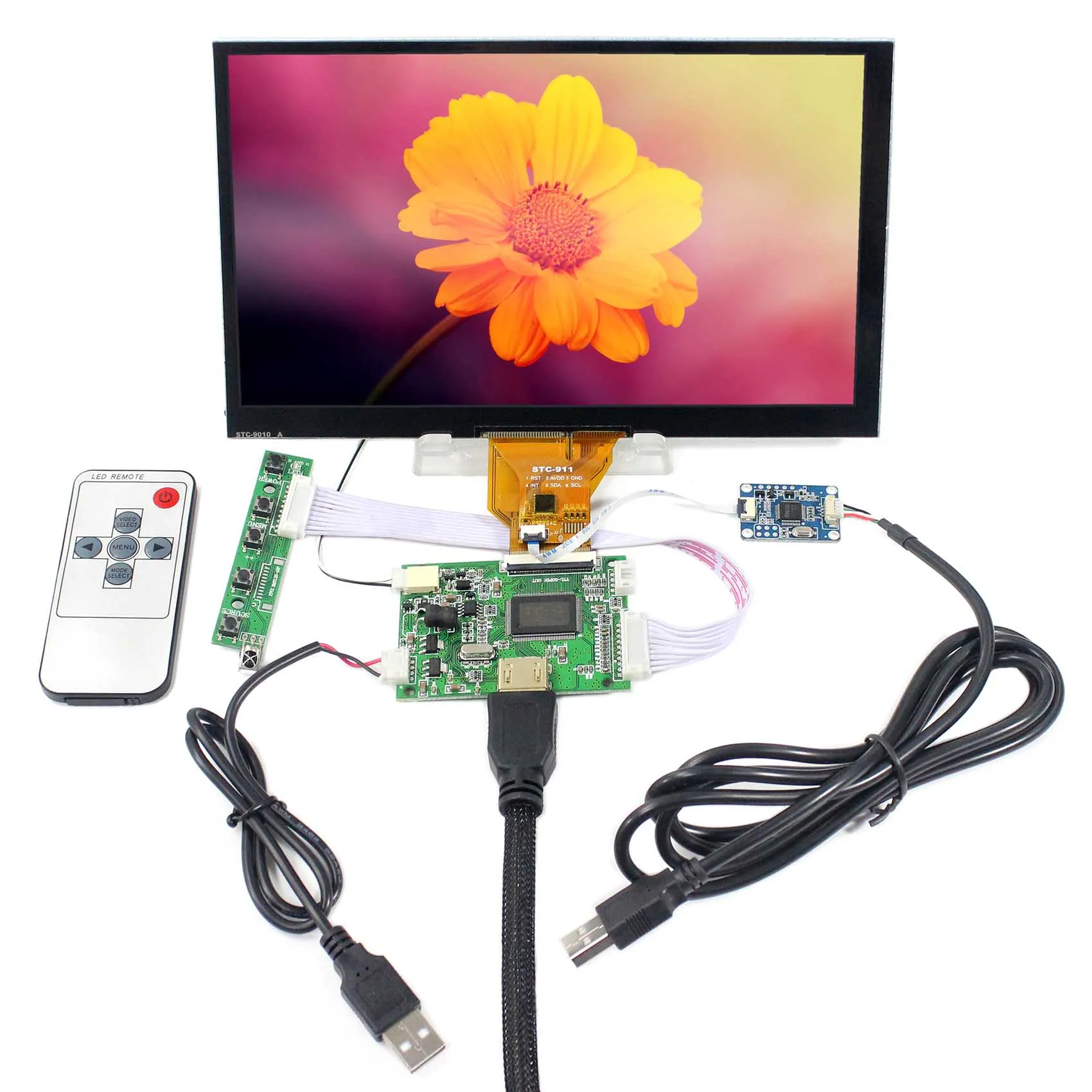 9 inch 800X480 LCD Screen AT090TN10 with CapacitiveTouch Panel and HD MI LCD Board
9 inch 800X480 LCD Screen AT090TN10 with CapacitiveTouch Panel and HD MI LCD Board