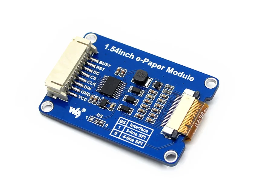 Waveshare 1.54inch E-Ink display module three-color yellow black white e-paper display for Raspberry Pi / STM32 SPI interface
Waveshare 1.54inch E-Ink display module three-color yellow black white e-paper display for Raspberry Pi / STM32 SPI interface