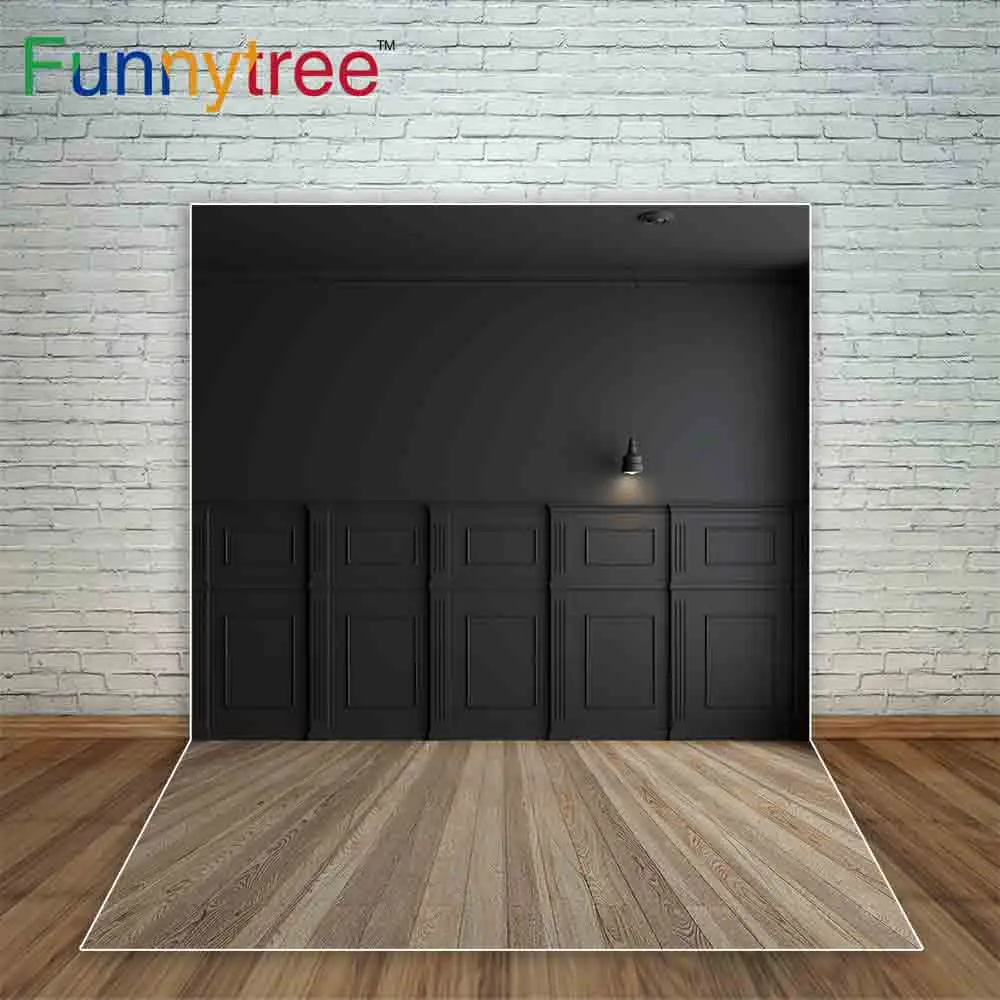 Funnytree Photography Backdrops interior decoration black wallpaper lamp wooden floor backdrops printing studio photo background
Funnytree Photography Backdrops interior decoration black wallpaper lamp wooden floor backdrops printing studio photo background