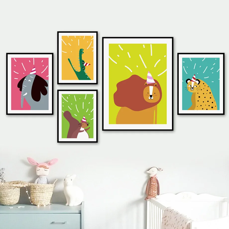 Cartoon Cute Animal Lion Elephant Nursery Wall Art Canvas Painting Nordic Posters And Prints Wall Pictures Baby Kids Room Decor
Cartoon Cute Animal Lion Elephant Nursery Wall Art Canvas Painting Nordic Posters And Prints Wall Pictures Baby Kids Room Decor
