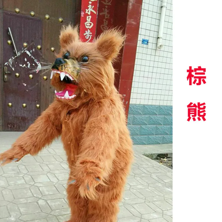 Long Fur Brown Bear Mascot Costume Adult Cartoon Character Outfit for Halloween Party Performance Drama Wear Suit
Long Fur Brown Bear Mascot Costume Adult Cartoon Character Outfit for Halloween Party Performance Drama Wear Suit