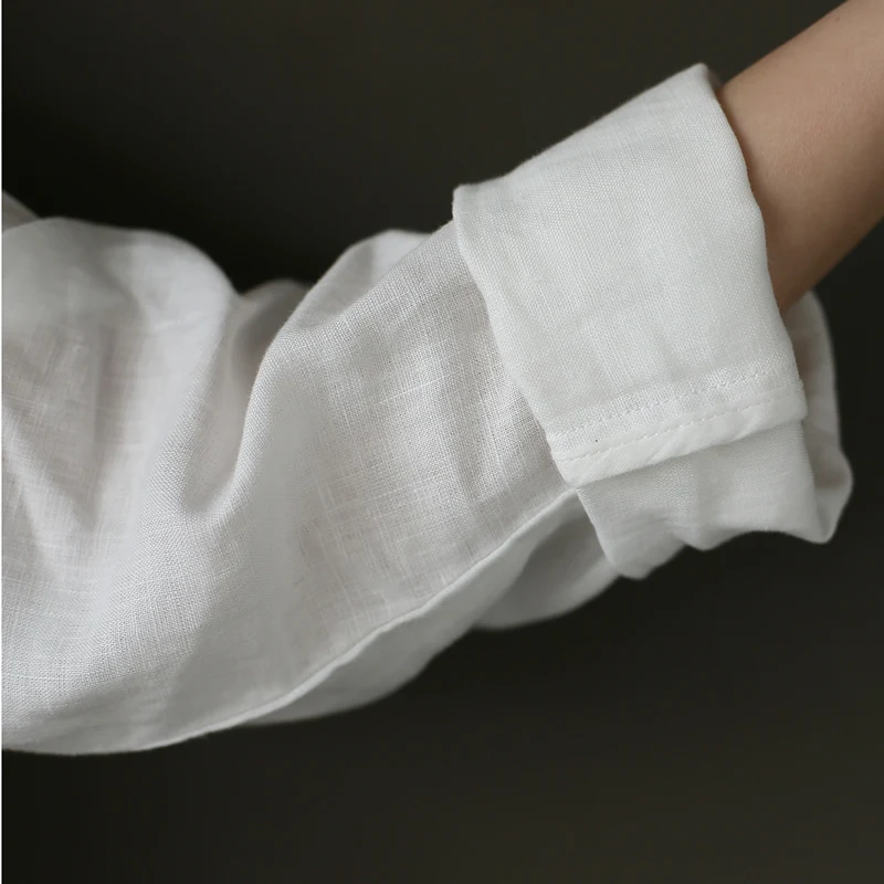 ORIGOODS 100% Linen Solid White Black Women Shirt Long Sleeve Stand Collar White Shirt Office Work Casual Blouse Women Tops A321
ORIGOODS 100% Linen Solid White Black Women Shirt Long Sleeve Stand Collar White Shirt Office Work Casual Blouse Women Tops A321