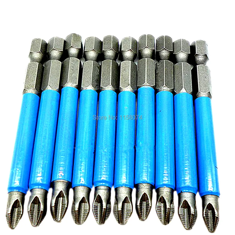 10pcs 70mm 1/4" Hex Shank Phillips Magnetic Screwdriver Bits Antislip Head Driver Bit PH2 Screw Head Power Insert Driver Tools
10pcs 70mm 1/4" Hex Shank Phillips Magnetic Screwdriver Bits Antislip Head Driver Bit PH2 Screw Head Power Insert Driver Tools