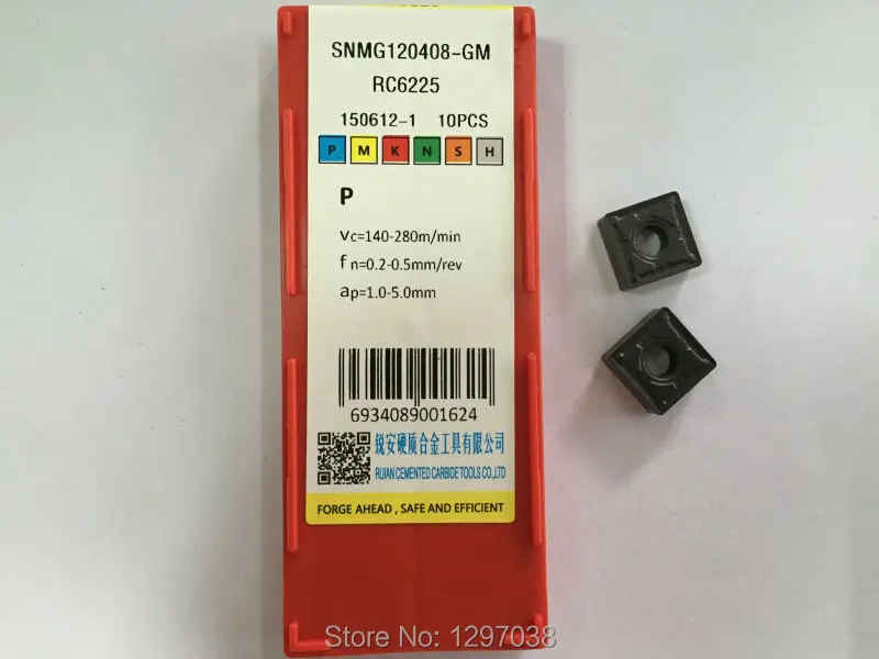 10pcs CNC carbide blade SNMG120408-GM-RC6225,Universal cutting steel parts, with wear resistance and toughness
10pcs CNC carbide blade SNMG120408-GM-RC6225,Universal cutting steel parts, with wear resistance and toughness