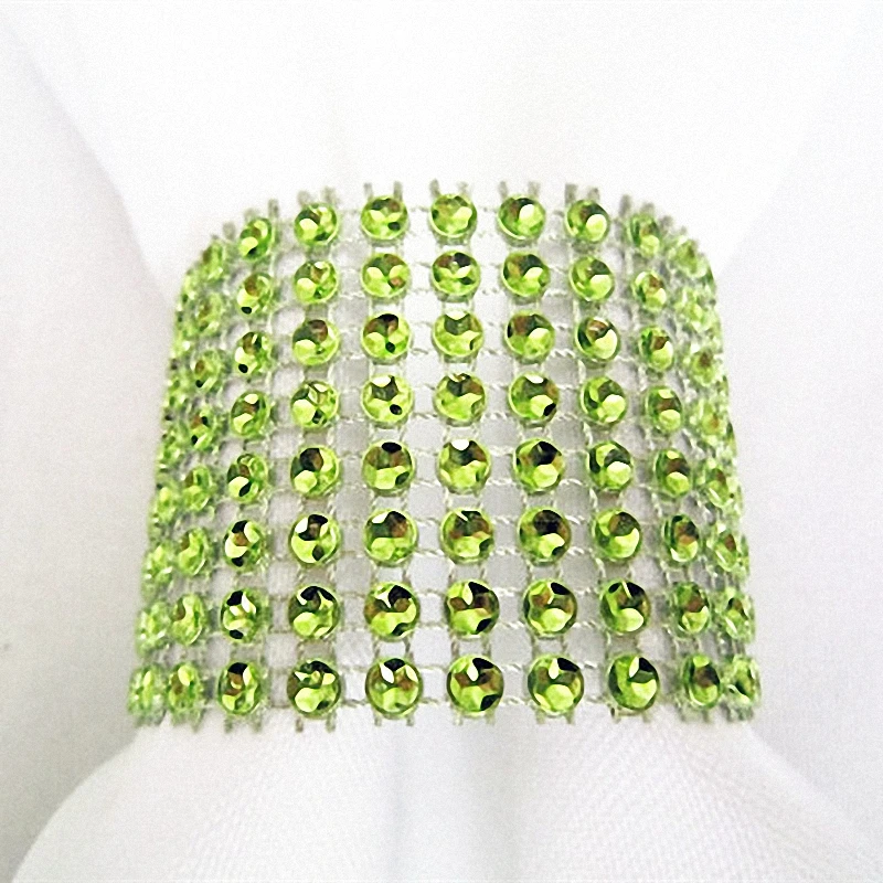 20pcs Chic Wedding decoration Crystal Bling Green Diamond Mesh Napkin Rings birthday Dinner party supplies mariage Adjustable
20pcs Chic Wedding decoration Crystal Bling Green Diamond Mesh Napkin Rings birthday Dinner party supplies mariage Adjustable