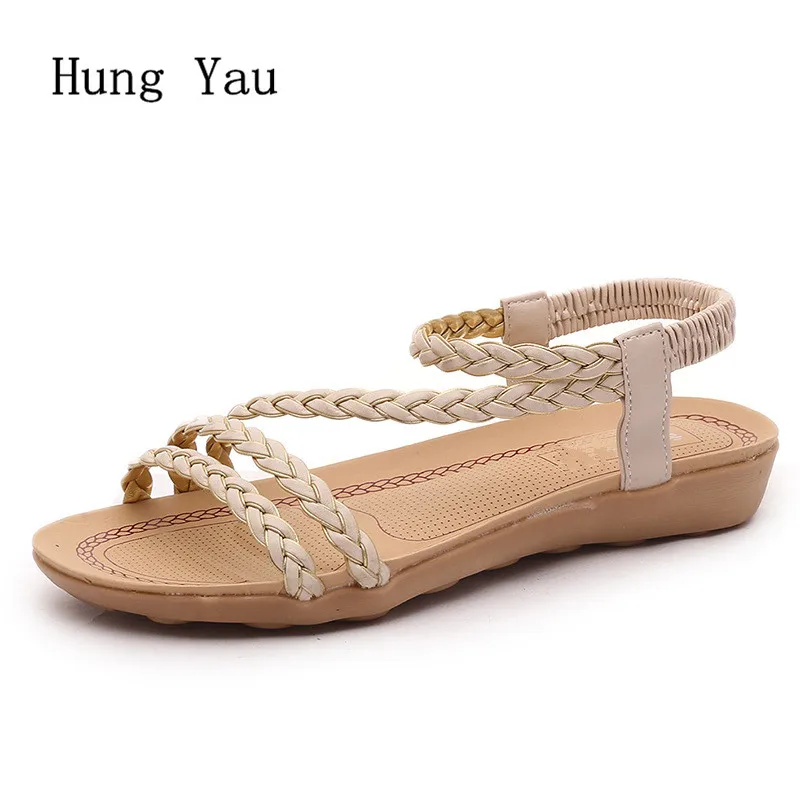 Woman Sandals Shoes 2018 Summer Style Wedges Gladiator Flat Sandals Women Fashion Slippers Breathable
Woman Sandals Shoes 2018 Summer Style Wedges Gladiator Flat Sandals Women Fashion Slippers Breathable