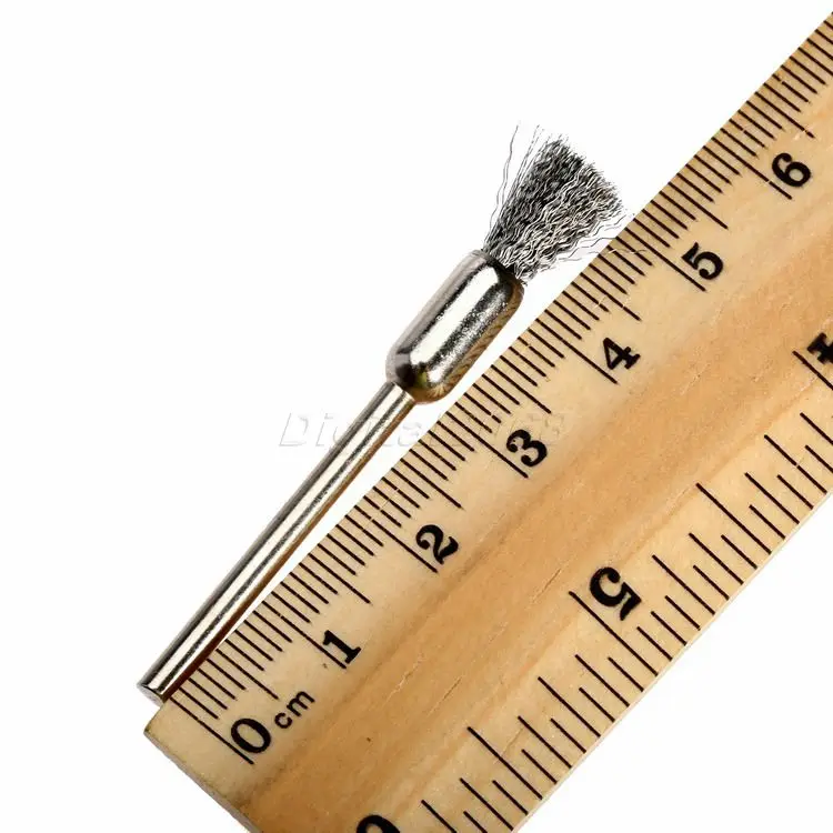 10pcs Stainless Steel Pen Shape 6mm End Brushes 3mm Shank Diameter Wire Brush Drill End 1/8" Shank Wire Brush
10pcs Stainless Steel Pen Shape 6mm End Brushes 3mm Shank Diameter Wire Brush Drill End 1/8" Shank Wire Brush