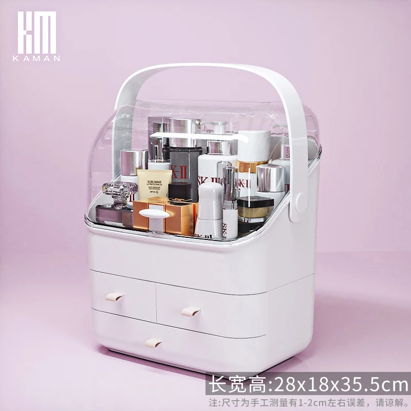 Net red cosmetic storage box trembles with desktop dust-proof household lipstick dresser skin care shelf
Net red cosmetic storage box trembles with desktop dust-proof household lipstick dresser skin care shelf