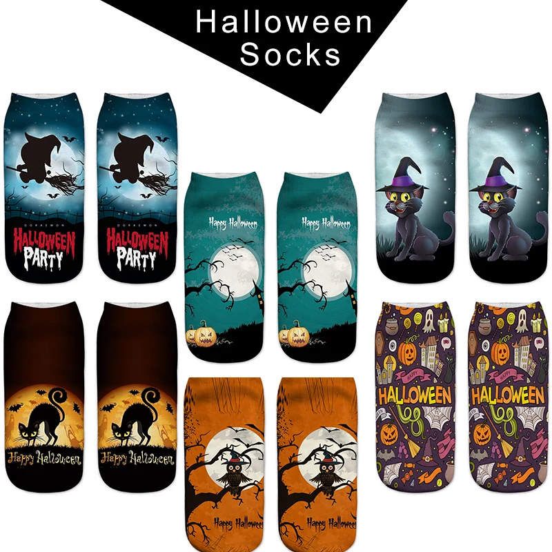Halloween Socks 2018 New Women Happy 3D Printed Funny Pumpkin lantern Witch Castle Cat Pattern Sox Cosplay Party Lover's gift
Halloween Socks 2018 New Women Happy 3D Printed Funny Pumpkin lantern Witch Castle Cat Pattern Sox Cosplay Party Lover's gift