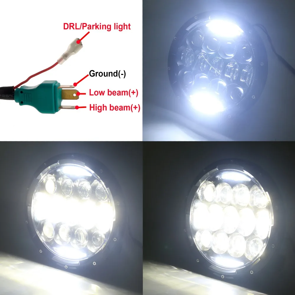 7 inch Round Led Headlight Assembly High Low Beam Led Headlamps With Angel Eye Halo Ring for Jeep Wrangler Land Rover Hummer
7 inch Round Led Headlight Assembly High Low Beam Led Headlamps With Angel Eye Halo Ring for Jeep Wrangler Land Rover Hummer