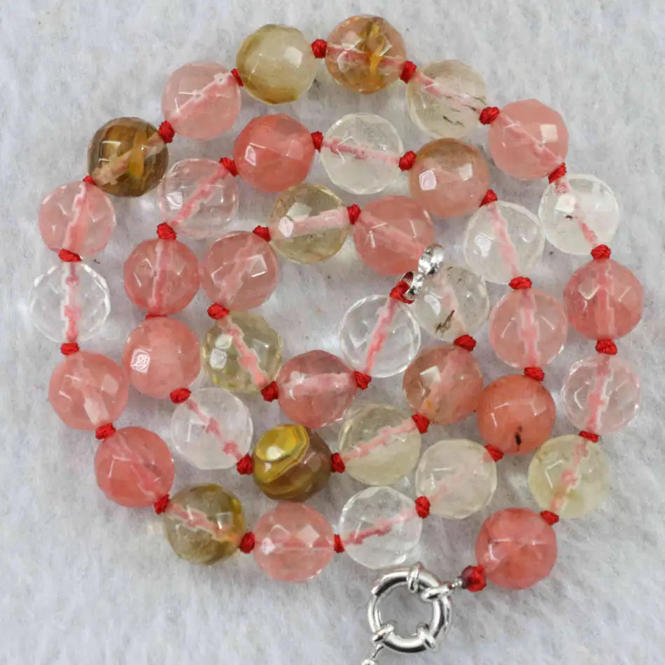 Lovely pink quartz stone 8mm 10mm 12mm 14mm faceted round fashion diy jewelry necklace 18" B1020
Lovely pink quartz stone 8mm 10mm 12mm 14mm faceted round fashion diy jewelry necklace 18" B1020