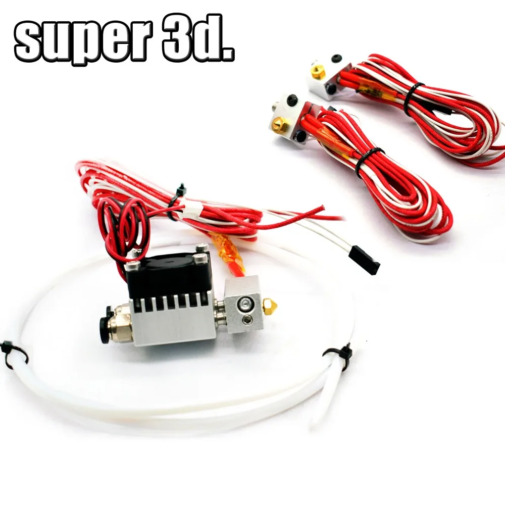 3D Printer V6 Cyclops Chimera 2 in 1 out + 2 in 2 out Print head Extruder with 2m PTFE tube long distance hot end full kit parts
3D Printer V6 Cyclops Chimera 2 in 1 out + 2 in 2 out Print head Extruder with 2m PTFE tube long distance hot end full kit parts