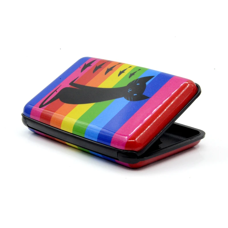 BONAMIE Cat Pattern Beauty Girl Metal Card Holder Case Lady Waterproof Aluminum Wallet Card Case RFID Bank Credit ID Card Holder
BONAMIE Cat Pattern Beauty Girl Metal Card Holder Case Lady Waterproof Aluminum Wallet Card Case RFID Bank Credit ID Card Holder