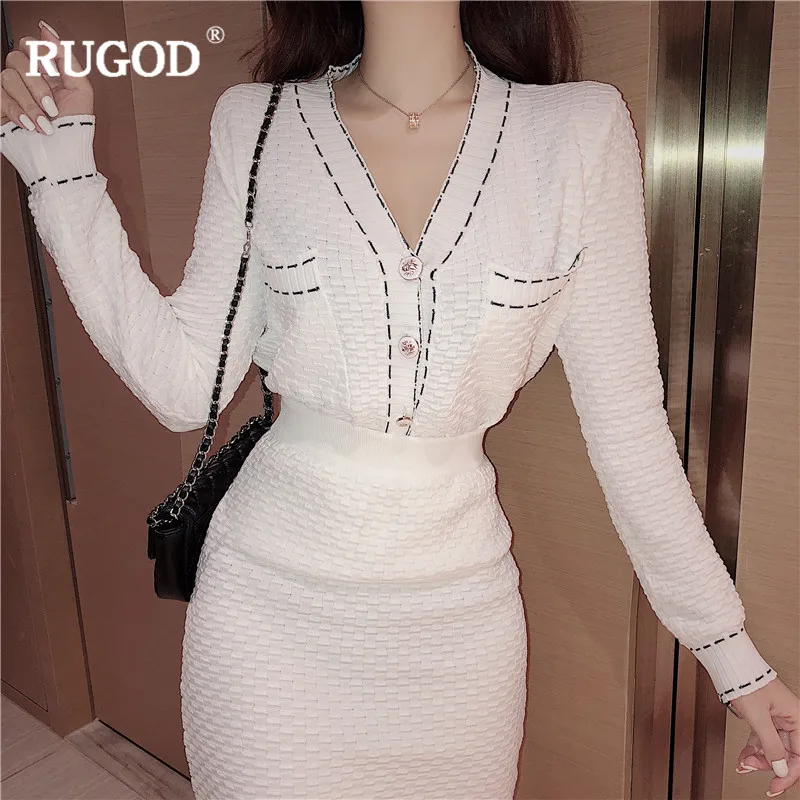 RUGOD Новый Повседневное комплект из 2 частей Для женщин комплекты с длинным