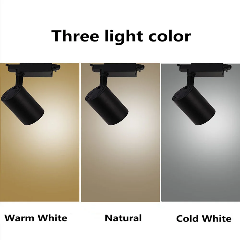 10pcs/lot LED Track Light 360 degree Rotate10W 20W 30W AC85-265V Clothing Shop Windows Showrooms Exhibition COB Spotlight | Лампы и