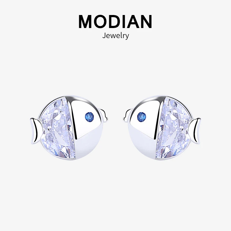 Modian Summer Fashion 925 Sterling Silver Clear Zircon Fish Kiss Tiny Stud Earrings For Women Charm Cute Silver Fine Jewelry
Modian Summer Fashion 925 Sterling Silver Clear Zircon Fish Kiss Tiny Stud Earrings For Women Charm Cute Silver Fine Jewelry