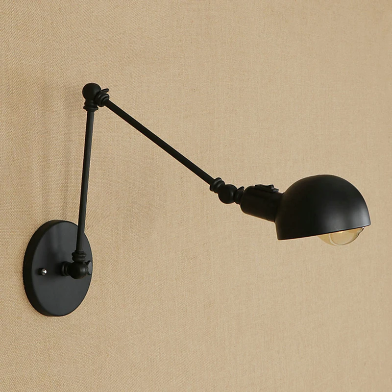 Industrial Style Sconce Wall Lighting with Adjustable Arm Retro Led Wall Lamp Switch for Home Art Deco AC 90-260V Black E27 Base
Industrial Style Sconce Wall Lighting with Adjustable Arm Retro Led Wall Lamp Switch for Home Art Deco AC 90-260V Black E27 Base