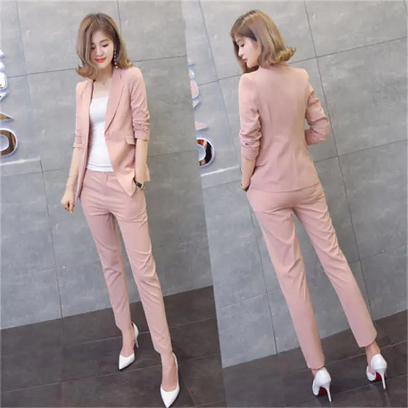 Professional suit suit female 2019 autumn and winter new OL small suit business white-collar fashion temperament women Two-piece
Professional suit suit female 2019 autumn and winter new OL small suit business white-collar fashion temperament women Two-piece