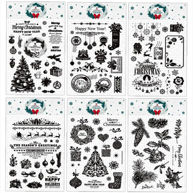 Vintage Christmas transparent silicone clear Stamp for scrapbooking DIY decoration stamp photo album card stamps kids stationery
Vintage Christmas transparent silicone clear Stamp for scrapbooking DIY decoration stamp photo album card stamps kids stationery