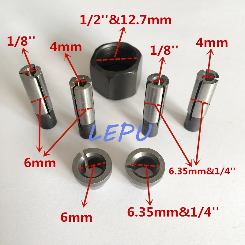 Trimmer collet cone nut adapter transfer replacement for Makita 3701 3703 3705 3706 3709 3710 3707F/FC 3708F/FC 3700B/D MT370
Trimmer collet cone nut adapter transfer replacement for Makita 3701 3703 3705 3706 3709 3710 3707F/FC 3708F/FC 3700B/D MT370