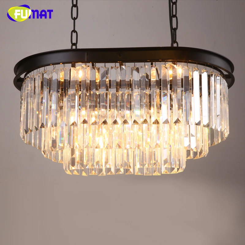 FUMAT American Metal Loft Pendant Lights K9 Crystal Clear Lamp For Living Room Restaurant Lustre LED Crystal Pendant Light
FUMAT American Metal Loft Pendant Lights K9 Crystal Clear Lamp For Living Room Restaurant Lustre LED Crystal Pendant Light