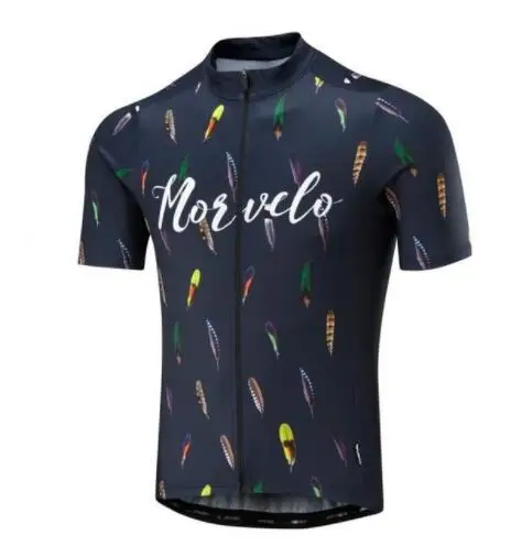 Новинка 2018 Спортивная быстросохнущая велосипедная майка Morvelo с коротким рукавом