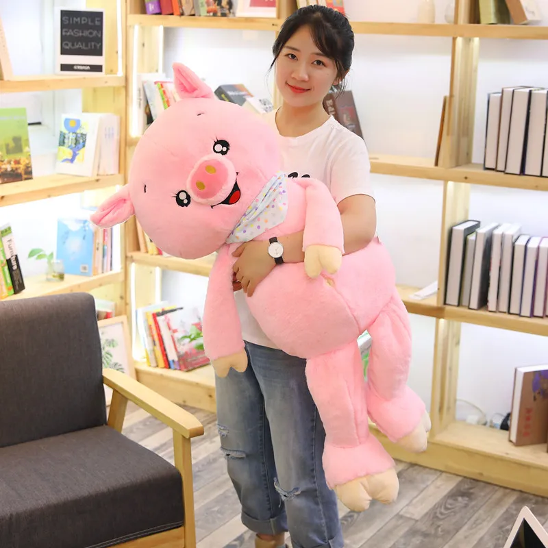 Hot New Cartoon Happy Pig Doll Plush Toy Cute soft animal stuffed pillow Sofa cushion Kawaii christmas Gift for children Girl
Hot New Cartoon Happy Pig Doll Plush Toy Cute soft animal stuffed pillow Sofa cushion Kawaii christmas Gift for children Girl