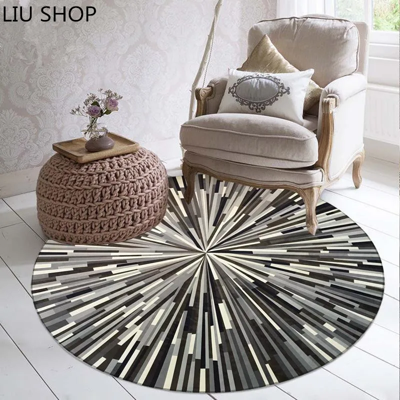 Carpet cat, geometric stripe carpet, black and white ash, simple and abstract pattern, round carpet, study, computer desk and ch
Carpet cat, geometric stripe carpet, black and white ash, simple and abstract pattern, round carpet, study, computer desk and ch