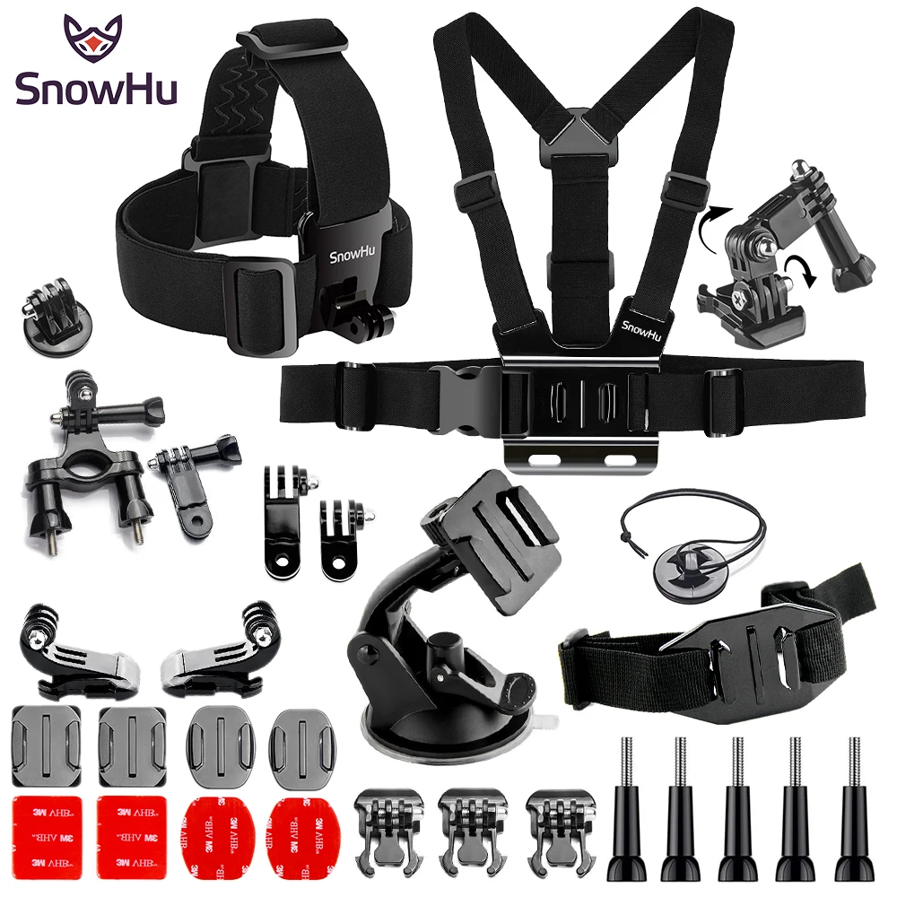 SnowHu for Sport camera Accessories set Chest Strap Monopod Head Belt Mount For Gopro Hero 10 9 8 7 6 For SJCAM Yi Camera GS90
SnowHu for Sport camera Accessories set Chest Strap Monopod Head Belt Mount For Gopro Hero 10 9 8 7 6 For SJCAM Yi Camera GS90