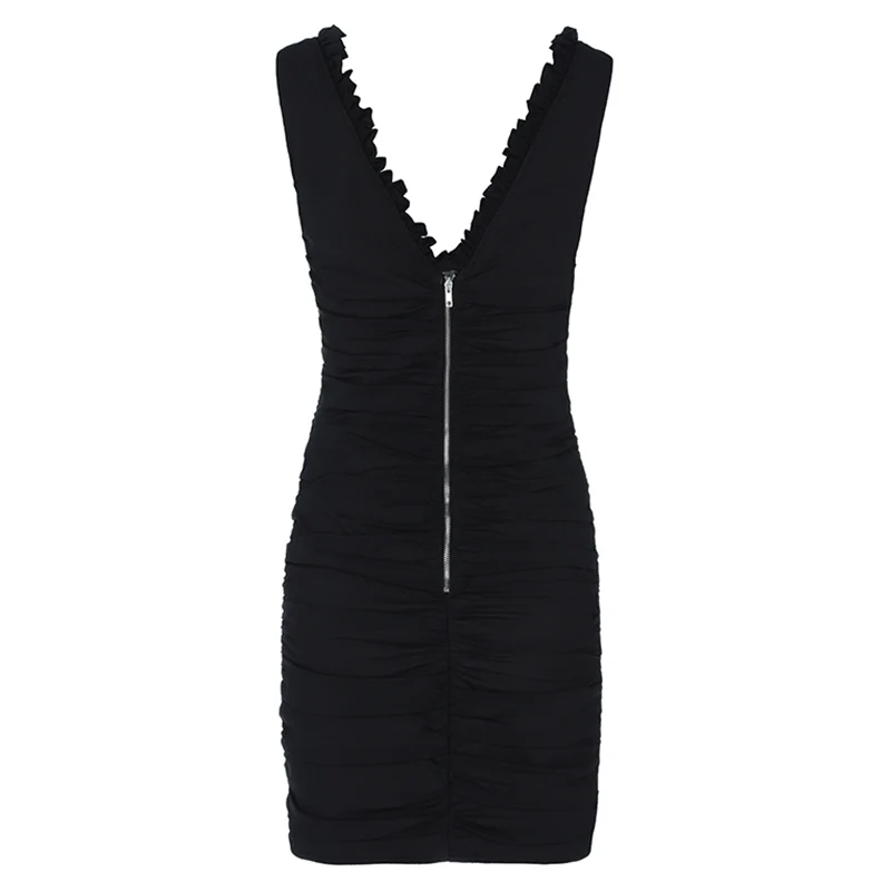 Beateen 2019 New Two Colors V Neck Mesh Ruched Pleated Trimmed Skinny Straps Women Party Sheath Bandage Bodycon Sexy Mini Dress
Beateen 2019 New Two Colors V Neck Mesh Ruched Pleated Trimmed Skinny Straps Women Party Sheath Bandage Bodycon Sexy Mini Dress
