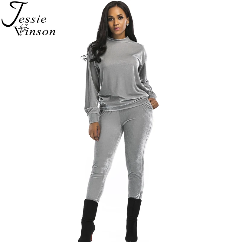 Jessie Vinson Fashion Women Velvet Two Pieces Suits Long Sleeve Top Long Pants Female Casual Slim Twinset Autumn Winter Outfits
Jessie Vinson Fashion Women Velvet Two Pieces Suits Long Sleeve Top Long Pants Female Casual Slim Twinset Autumn Winter Outfits