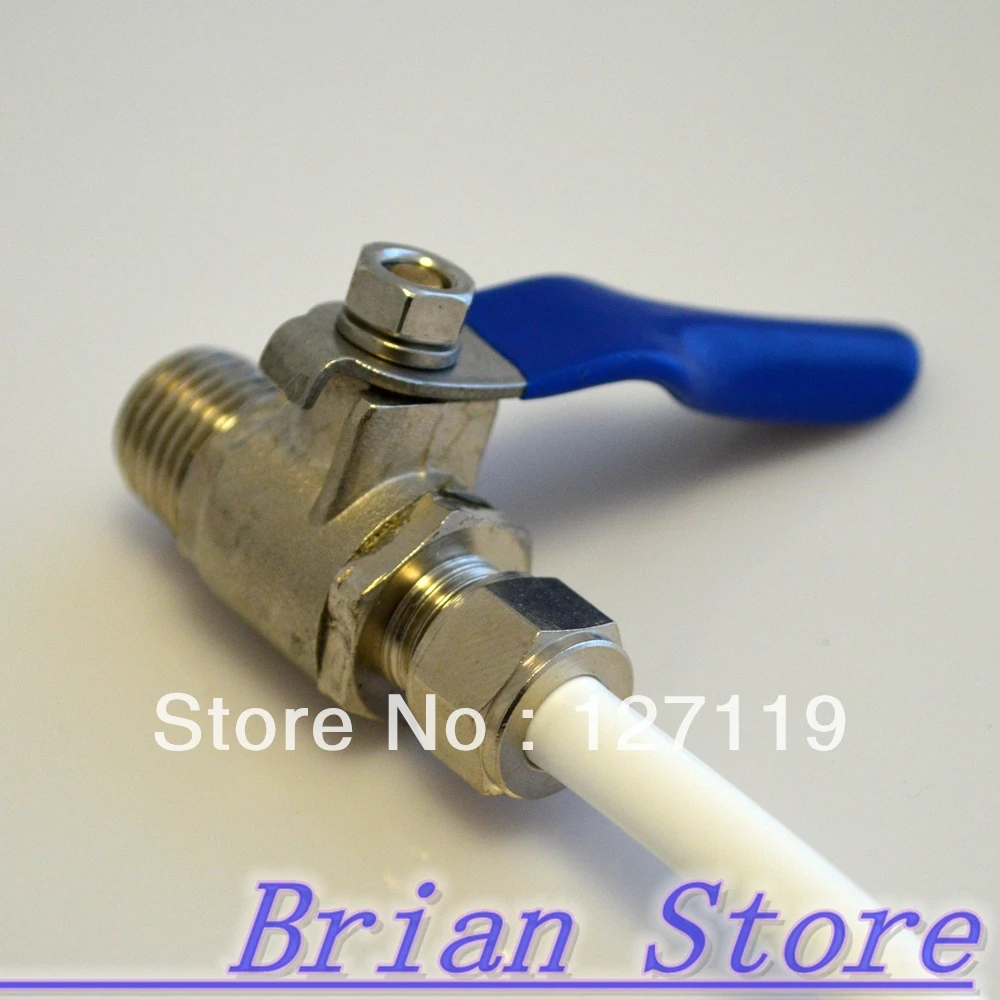 1/4" BSP Male Straight 1/4" tube connection water purification machine Metal Ball Valvel
1/4" BSP Male Straight 1/4" tube connection water purification machine Metal Ball Valvel