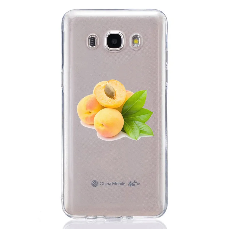 For Samsung Galaxy J1 J2 J3 J5 J7 prime J320 J330 J530F TPU Colorful Soft Fruits Orange Painted Desig Cover Case Fundas E340 |