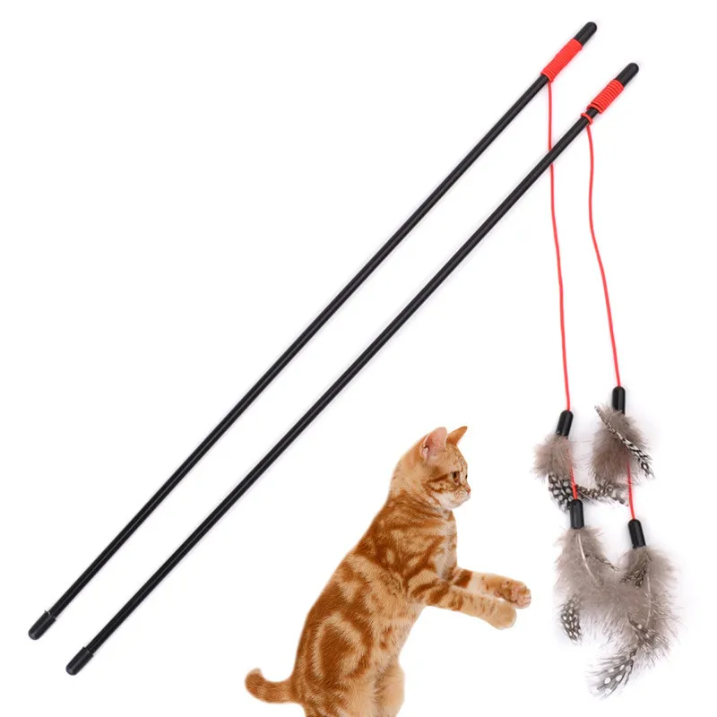 Colorful Pet Cat Playing Toys Bell Feather Dangle Kitten Rod Toy Interactive Funny Hot Sale
Colorful Pet Cat Playing Toys Bell Feather Dangle Kitten Rod Toy Interactive Funny Hot Sale