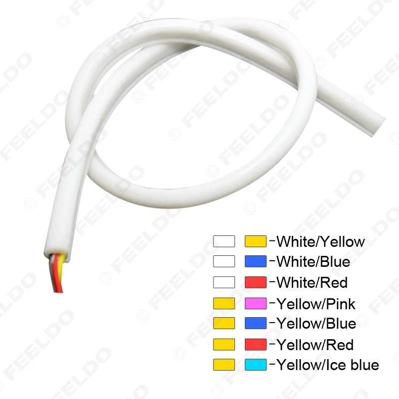 FEELDO 10Pcs 30cm Dual Color Switchback Flexible Strip Daytime Running Light With Turn Signal Light 7-Dual Color #FD-4768
FEELDO 10Pcs 30cm Dual Color Switchback Flexible Strip Daytime Running Light With Turn Signal Light 7-Dual Color #FD-4768