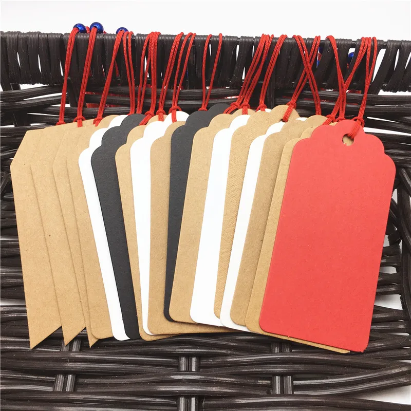 200Pcs/Lot Various Design Paperboard New Arrival Kraft Paper Hanging Tags Label Note Price 9.5x4.5cm Tags With Tassel Strings
200Pcs/Lot Various Design Paperboard New Arrival Kraft Paper Hanging Tags Label Note Price 9.5x4.5cm Tags With Tassel Strings