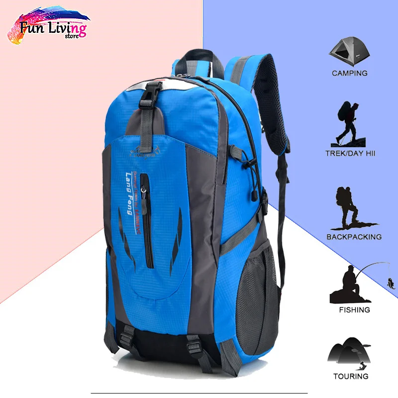 40L Outdoor Travel Climbing Bag Fishing Bags Waterproof Travel Trekking Backpack Hiking Camping Rucksack Men Women Sports Bags
40L Outdoor Travel Climbing Bag Fishing Bags Waterproof Travel Trekking Backpack Hiking Camping Rucksack Men Women Sports Bags