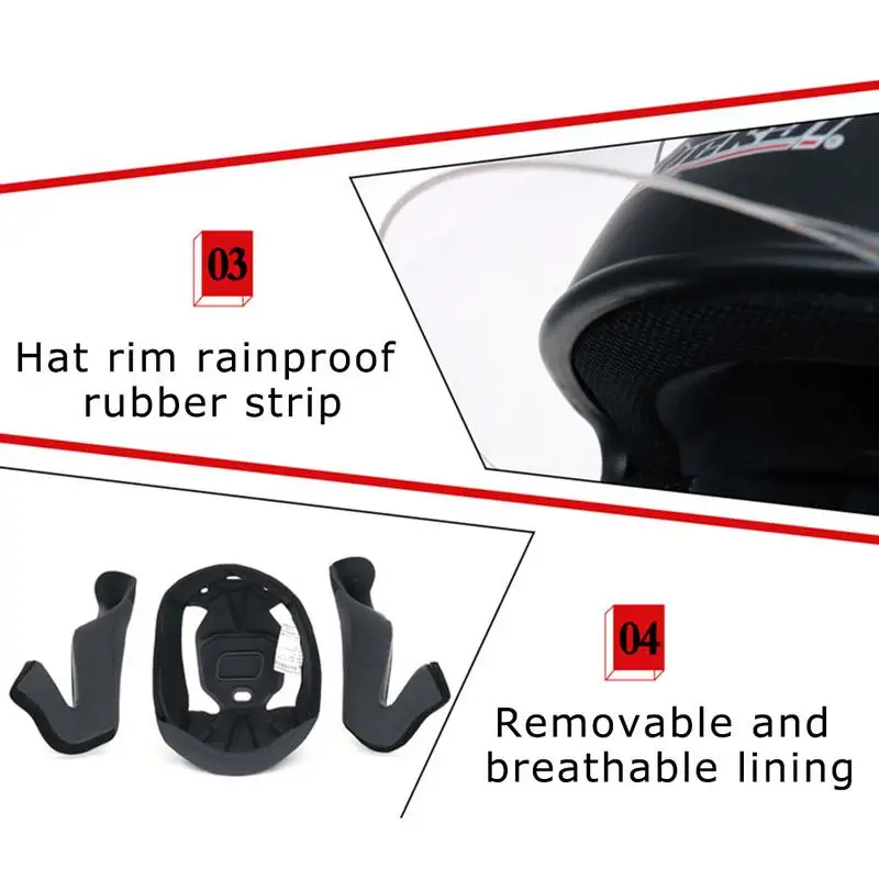 JIEKAI Motorcycle Helmet Unisex Safety Shockproof Helmet UV Protection Universal Helmet PC Lens
JIEKAI Motorcycle Helmet Unisex Safety Shockproof Helmet UV Protection Universal Helmet PC Lens