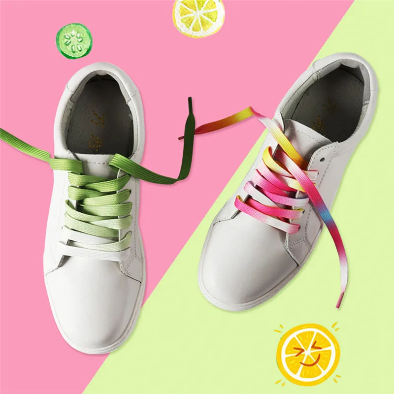 1 Pair 120 cm Gradient Rainbow Nylon Shoelace Flat Casual Sports Running Shoes Laces Unisex Sneaker Boots Shoe Strings
1 Pair 120 cm Gradient Rainbow Nylon Shoelace Flat Casual Sports Running Shoes Laces Unisex Sneaker Boots Shoe Strings