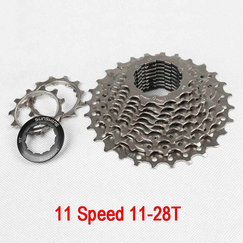 Road Bike Flywheel 11 Speed Stainless Steel Bicycle Cassette 11-28T Road bike Chain Wheel Bike Accessory
Road Bike Flywheel 11 Speed Stainless Steel Bicycle Cassette 11-28T Road bike Chain Wheel Bike Accessory