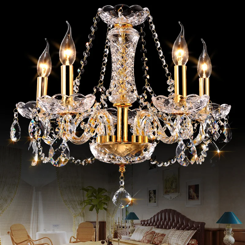 Golden Restaurant Chandelier LED European Crystal Chandelier Living Room Bedroom Corridor Aisle Lighting Simple Modern Lighting
Golden Restaurant Chandelier LED European Crystal Chandelier Living Room Bedroom Corridor Aisle Lighting Simple Modern Lighting