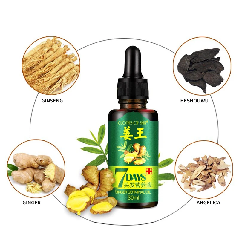 30ml Effective Ginger Hair Growth Treatment Essential oil Hair Growth Essence Oil for Men And Woman Anti Hair Loss Products
30ml Effective Ginger Hair Growth Treatment Essential oil Hair Growth Essence Oil for Men And Woman Anti Hair Loss Products