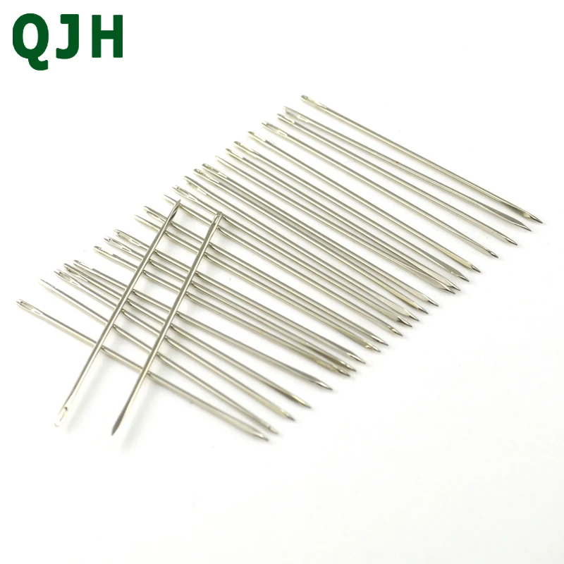 

1# 4.6cm 25pcs DIY manual dedicated leather hand stitches stainless steel triangular needle leather sewing needles diameter 1mm