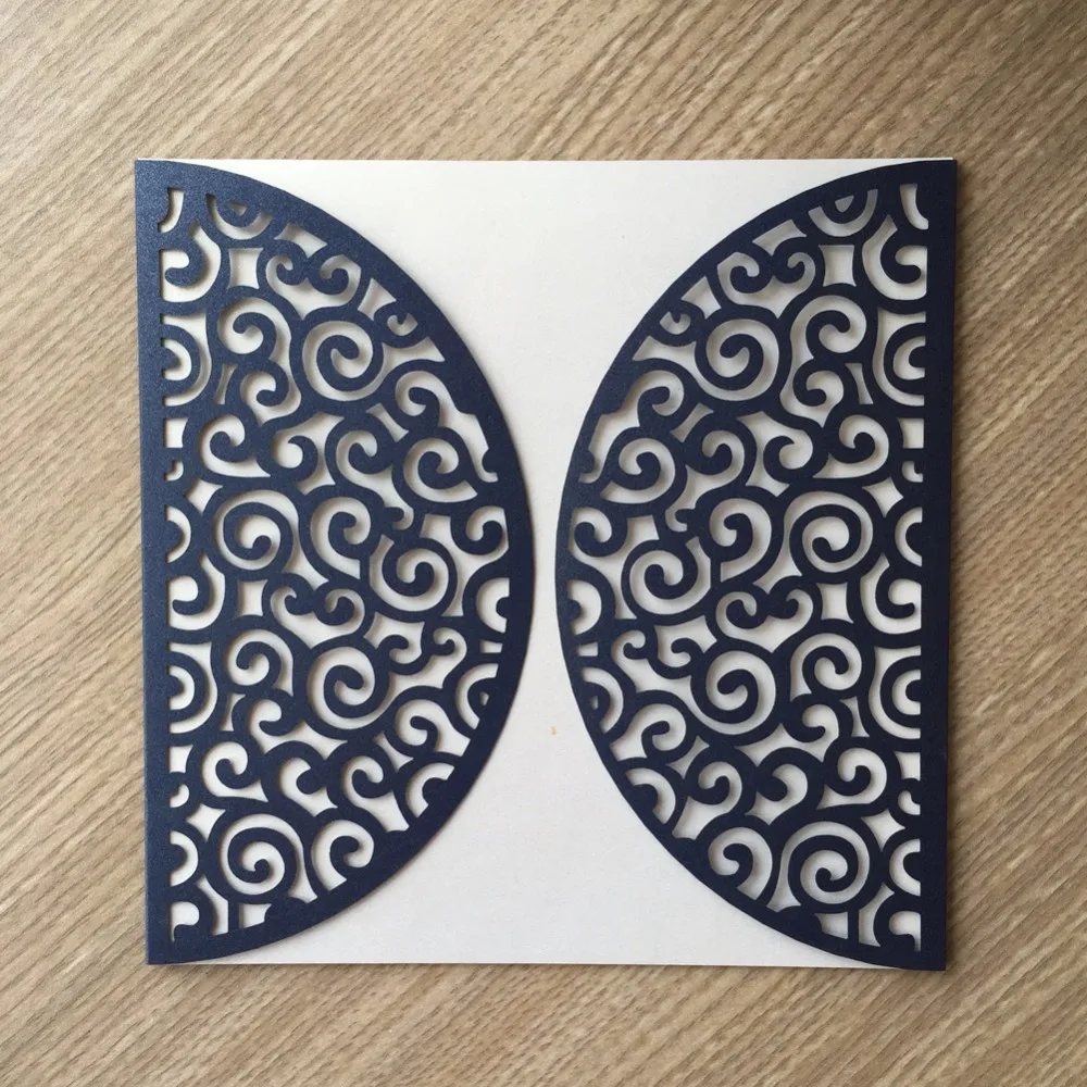 50Pcs Dark Blue Square Romantic Wedding Party Christmas Invitation Card Delicate Carved Heart Pattern Christmas Decoration
50Pcs Dark Blue Square Romantic Wedding Party Christmas Invitation Card Delicate Carved Heart Pattern Christmas Decoration
