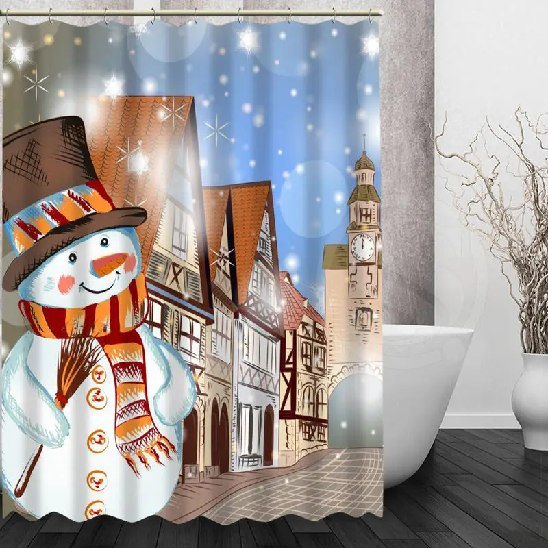 2017 New arrival Custom Bath curtain Waterproof Modern merry chrismas snowman Shower Curtain polyester Bath screens
2017 New arrival Custom Bath curtain Waterproof Modern merry chrismas snowman Shower Curtain polyester Bath screens