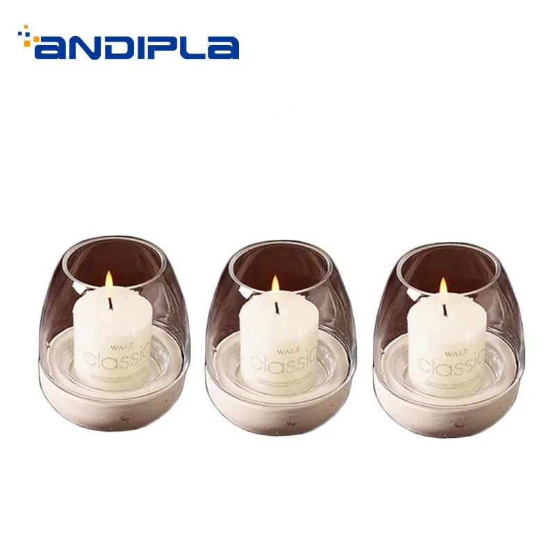 Nordic Style Candle Holder Cement Glass Aromatherapy Candle Base Candlelight Dinner Night Light Cafe Adornment Decoration Crafts
Nordic Style Candle Holder Cement Glass Aromatherapy Candle Base Candlelight Dinner Night Light Cafe Adornment Decoration Crafts