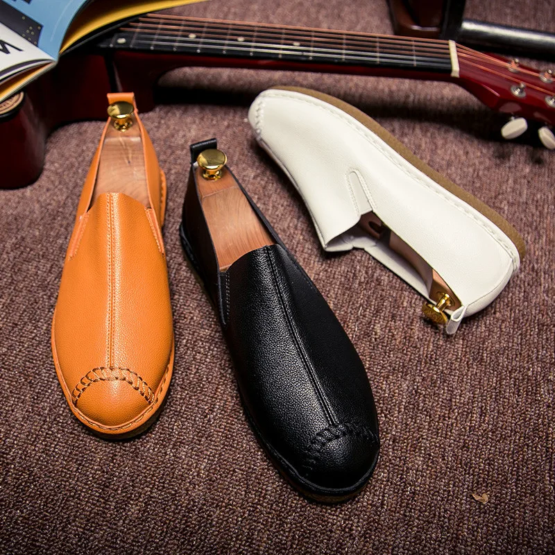 Nice Handmade Leather Shoes Men Loafers Breathable Moccasins Men Shoes Casual British Style
Nice Handmade Leather Shoes Men Loafers Breathable Moccasins Men Shoes Casual British Style